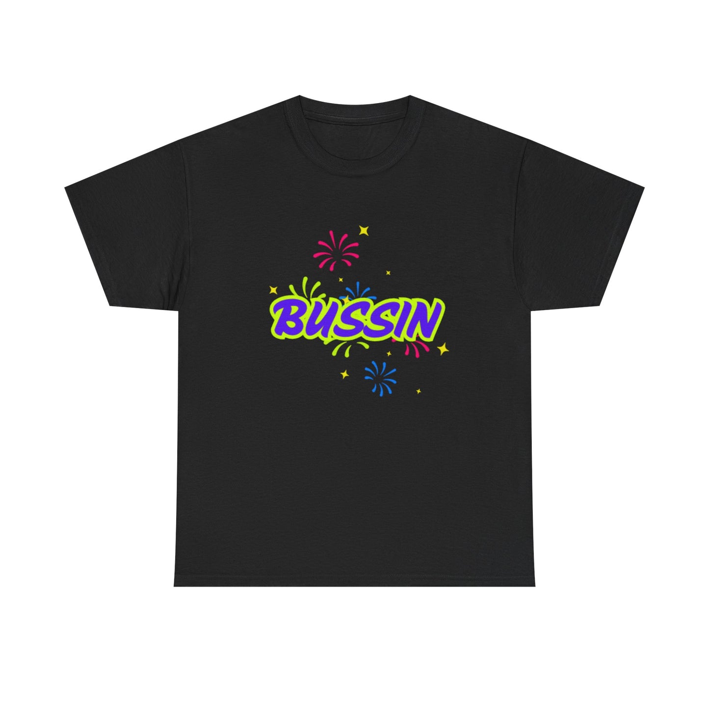 Bussin' Unisex Heavy Cotton Tee - Fun Graphic Shirt for Casual Wear