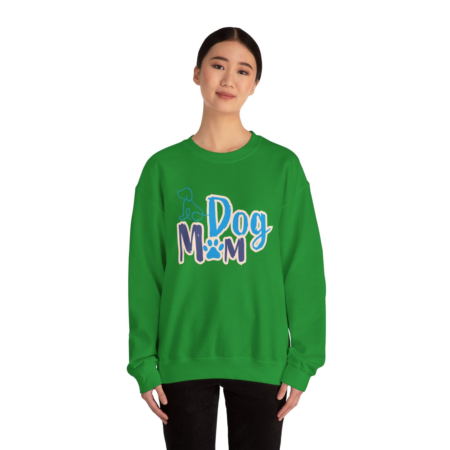 Dog Mom Sweatshirt, Unisex Dog Lover Crewneck, Pet Owner Gift, Cozy Casual Wear, Birthday & Holiday Gift for Dog Lovers