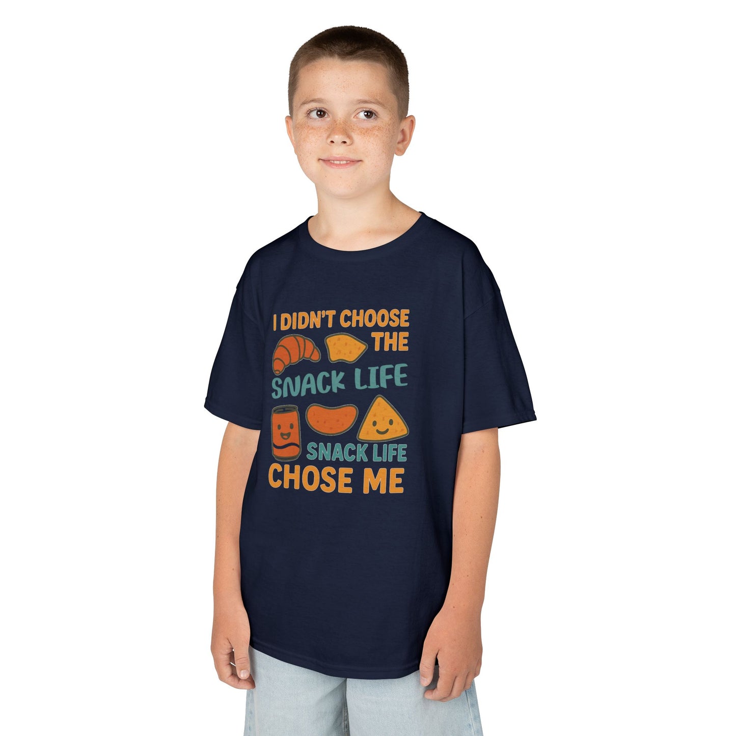 Snack Life Kids Tee, Funny Kids T-Shirt, Snack Lover Shirt, Birthday Gift for Kids, Cute Food Tee