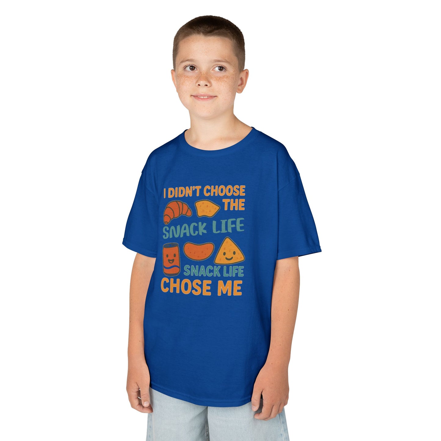 Snack Life Kids Tee, Funny Kids T-Shirt, Snack Lover Shirt, Birthday Gift for Kids, Cute Food Tee