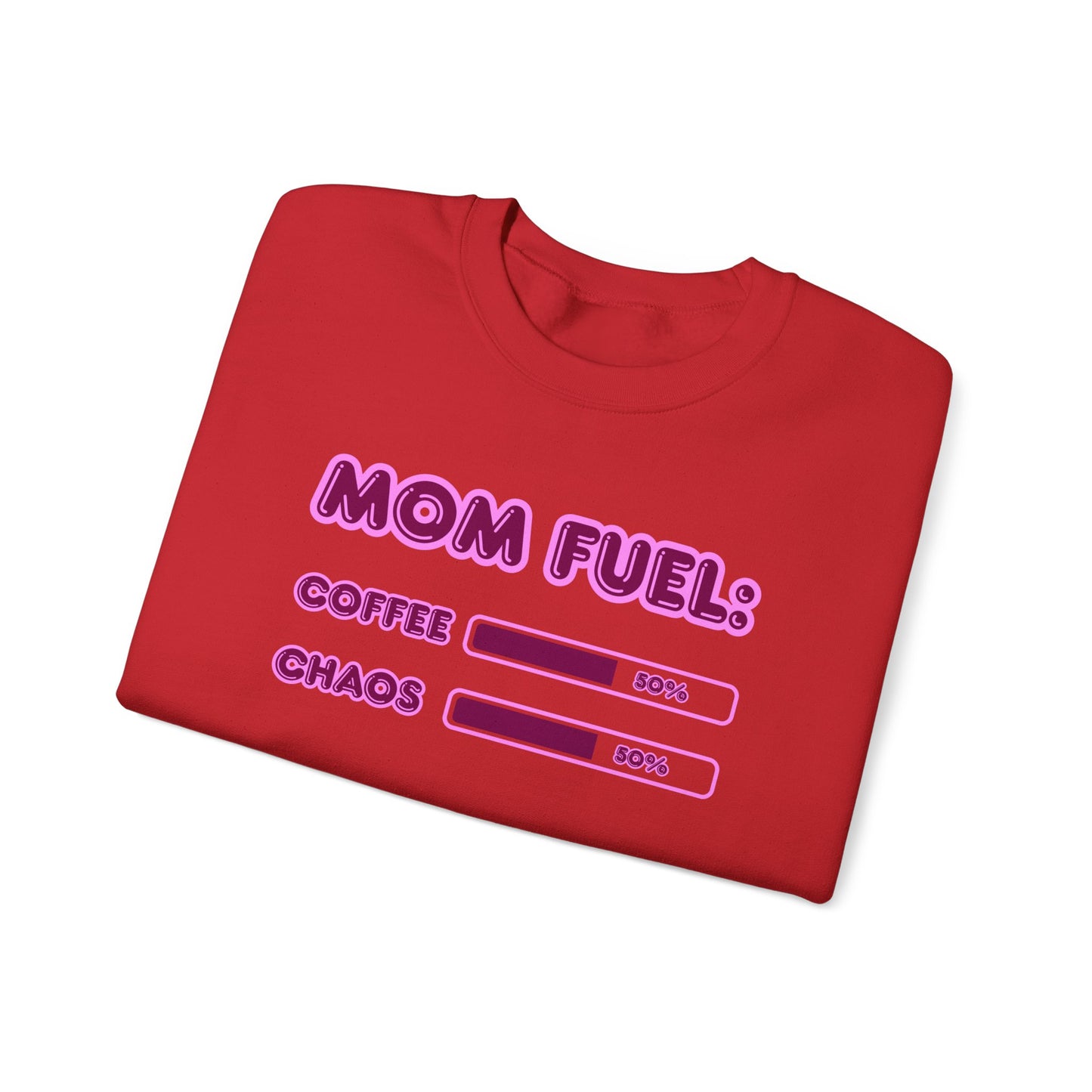 Mom Fuel Crewneck Sweatshirt - Comfortable and Fun Gift for Moms