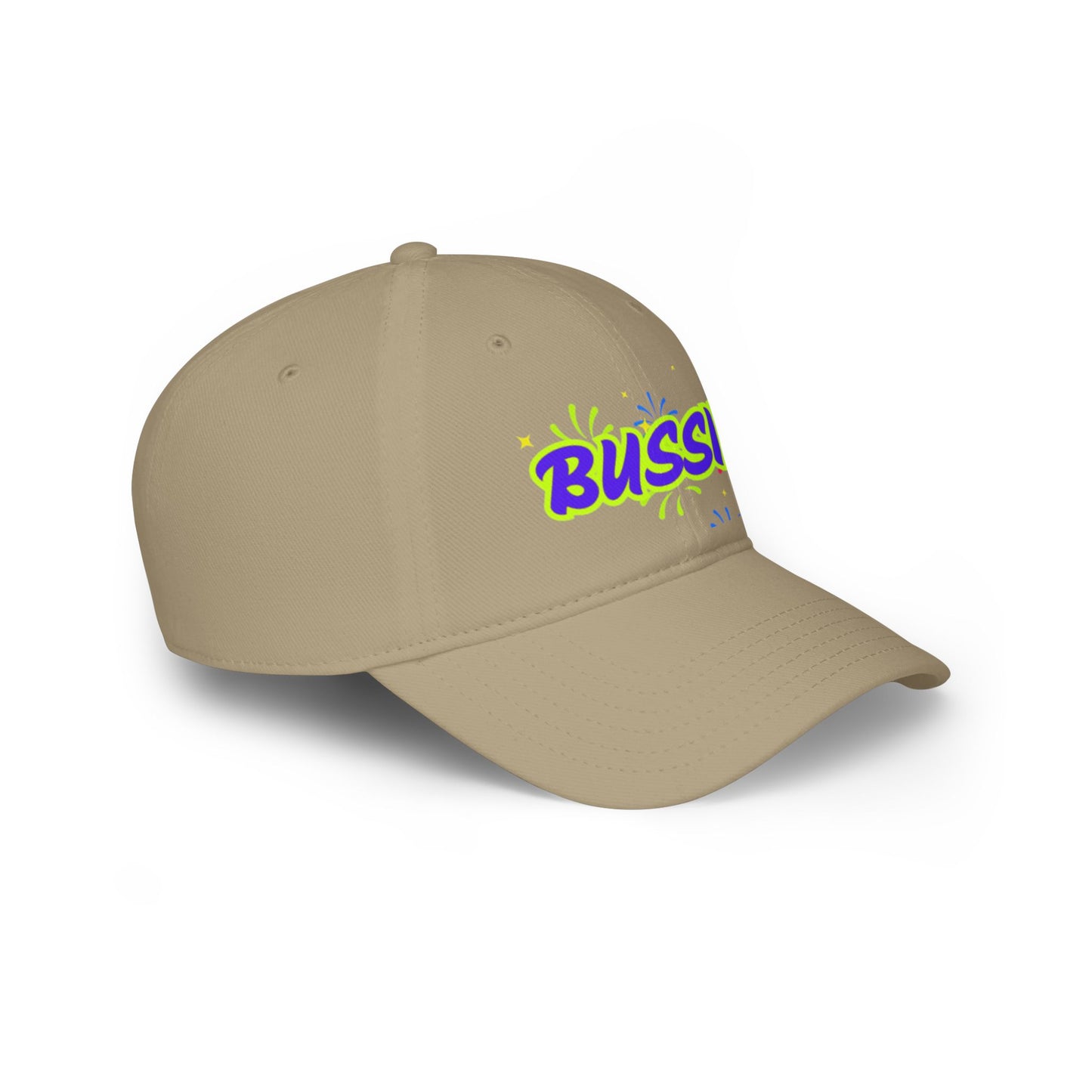 Bussin Low Profile Baseball Cap - Fun Red Cap for Casual Outings & Celebrations