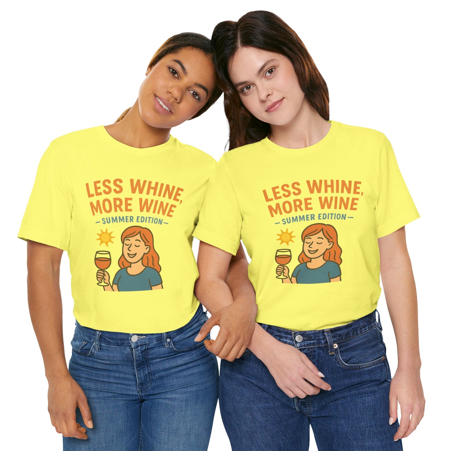 Less Whine, More Wine Tee | Fun Unisex Summer Shirt, Vintage Wine Lover Gift, Relaxed Fit Graphic Tee, Casual Wear, Party Outfit
