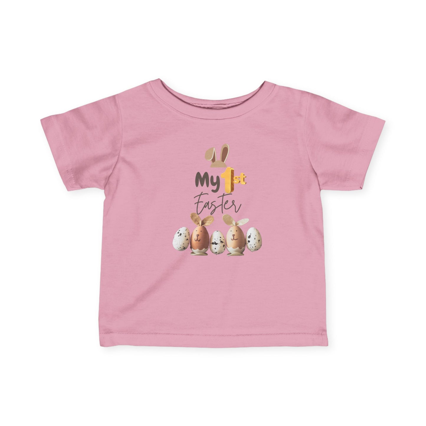 My 1st Easter Infant Fine Jersey Tee - Cute Bunny & Egg Design