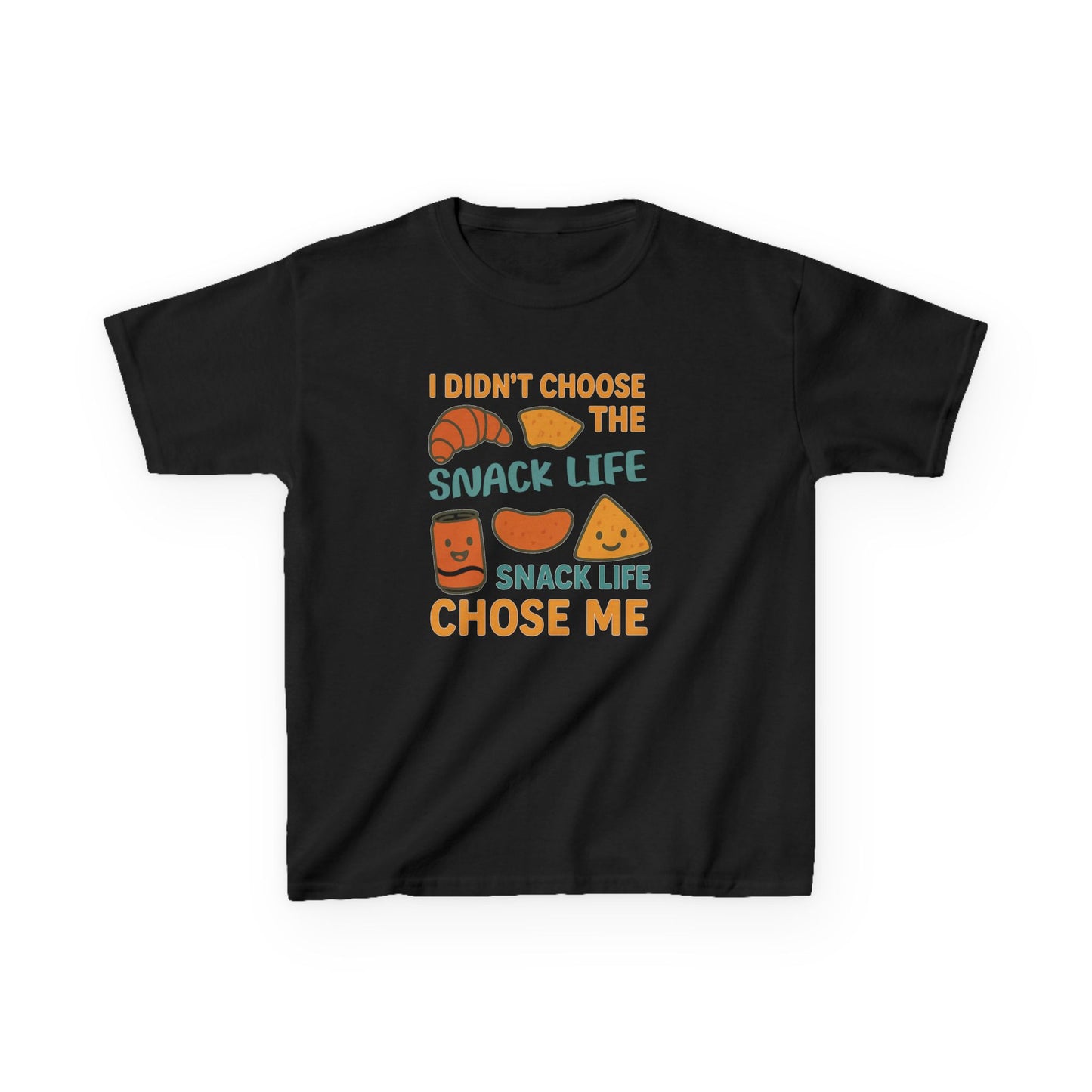 Snack Life Kids Tee, Funny Kids T-Shirt, Snack Lover Shirt, Birthday Gift for Kids, Cute Food Tee