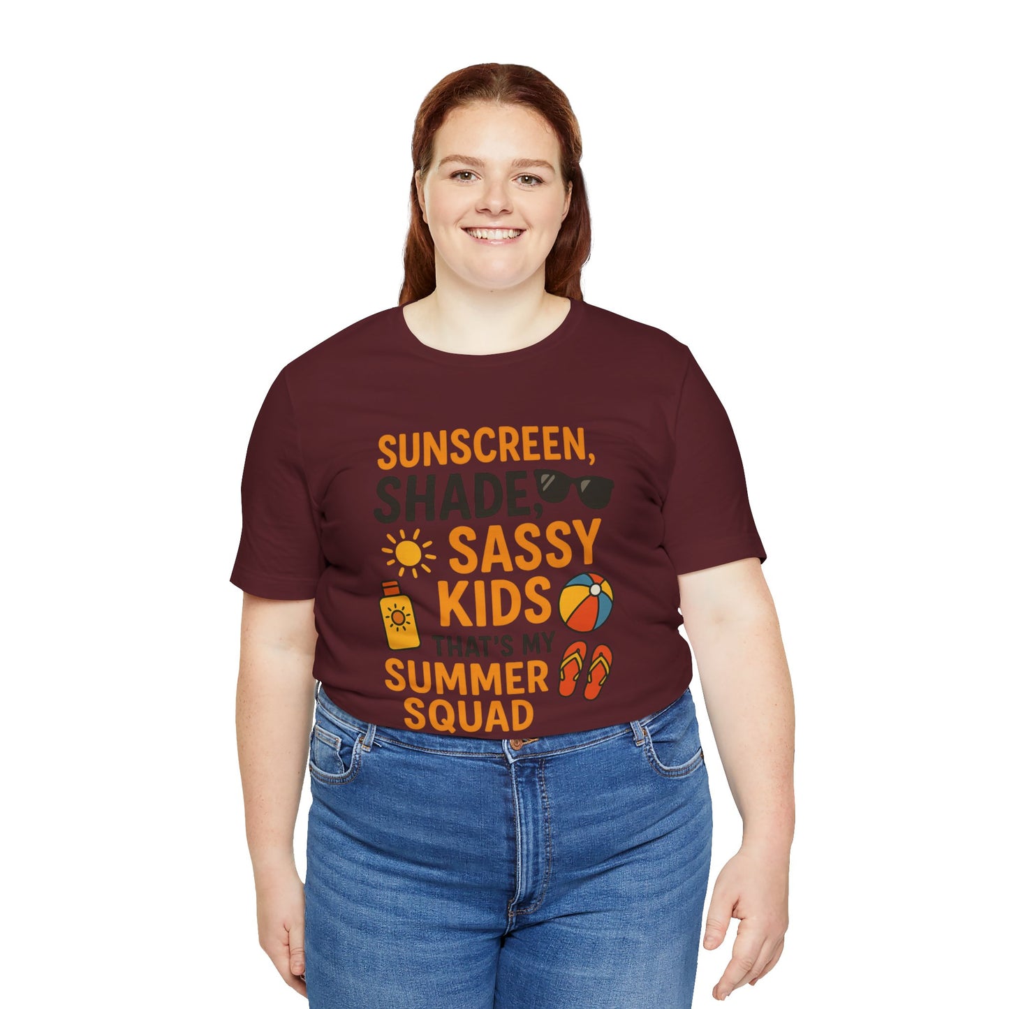 Sassy Summer Squad Tee - Fun Unisex T-Shirt for Family Outings, Beach Days, Summer Parties, Mom Gift, Kids Activity