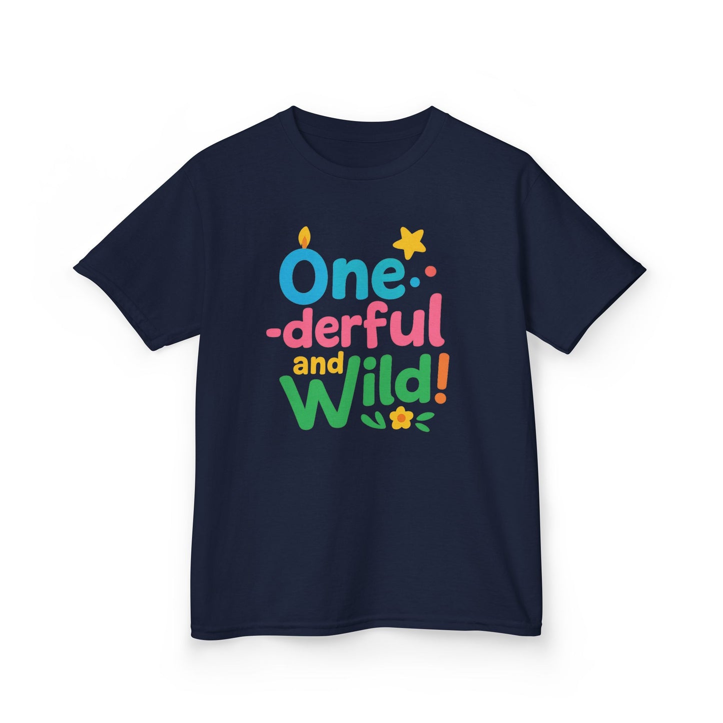 One-derful and Wild Kids Tee, Fun Birthday Gift, Toddler T-Shirt, Playful Cotton Shirt, Colorful Kids Apparel