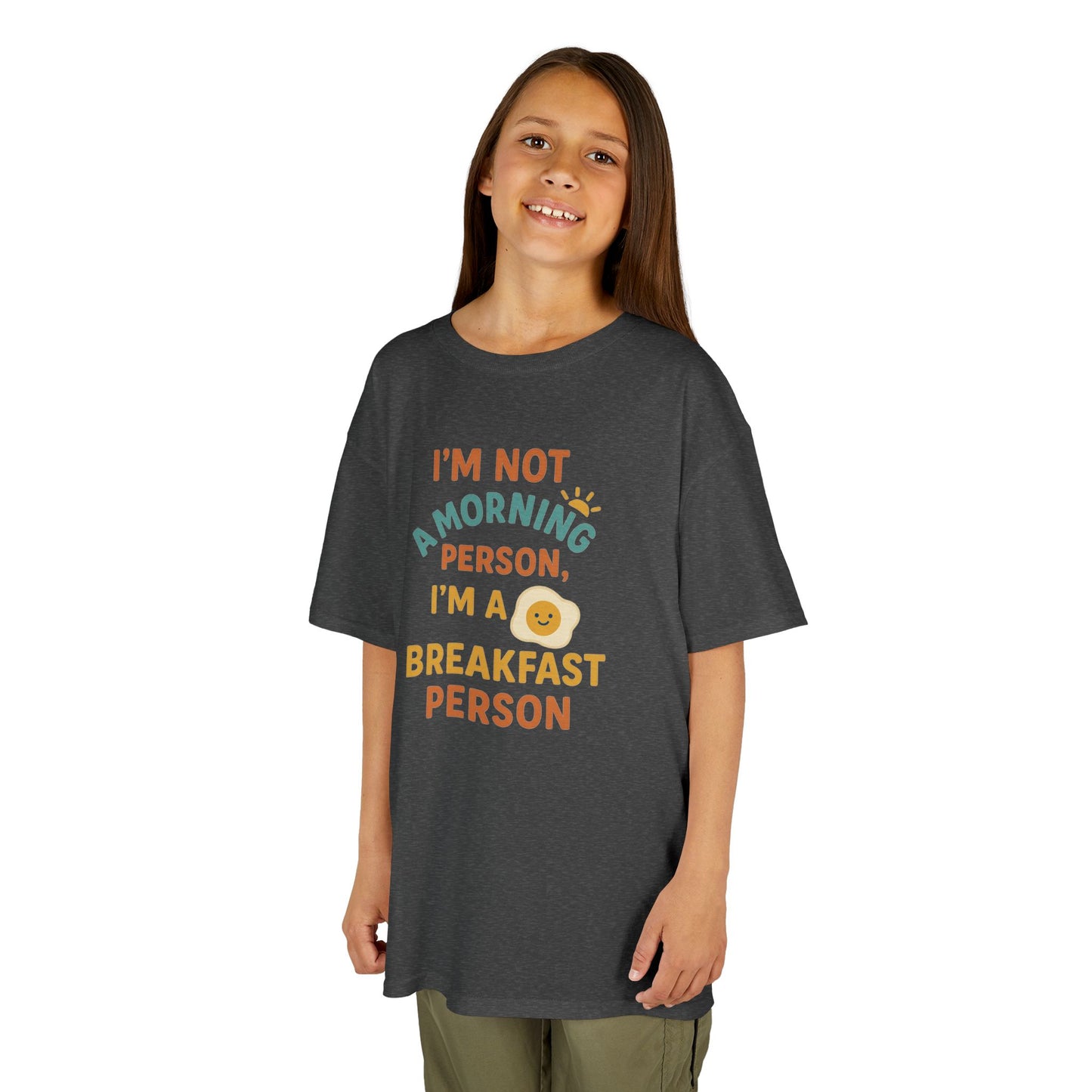 Funny Breakfast Kids Tee for Little Food Lovers, Kid's Cotton Shirt, Morning Humor Tee, Gift for Foodie Kids, Cute Toddler Outfit
