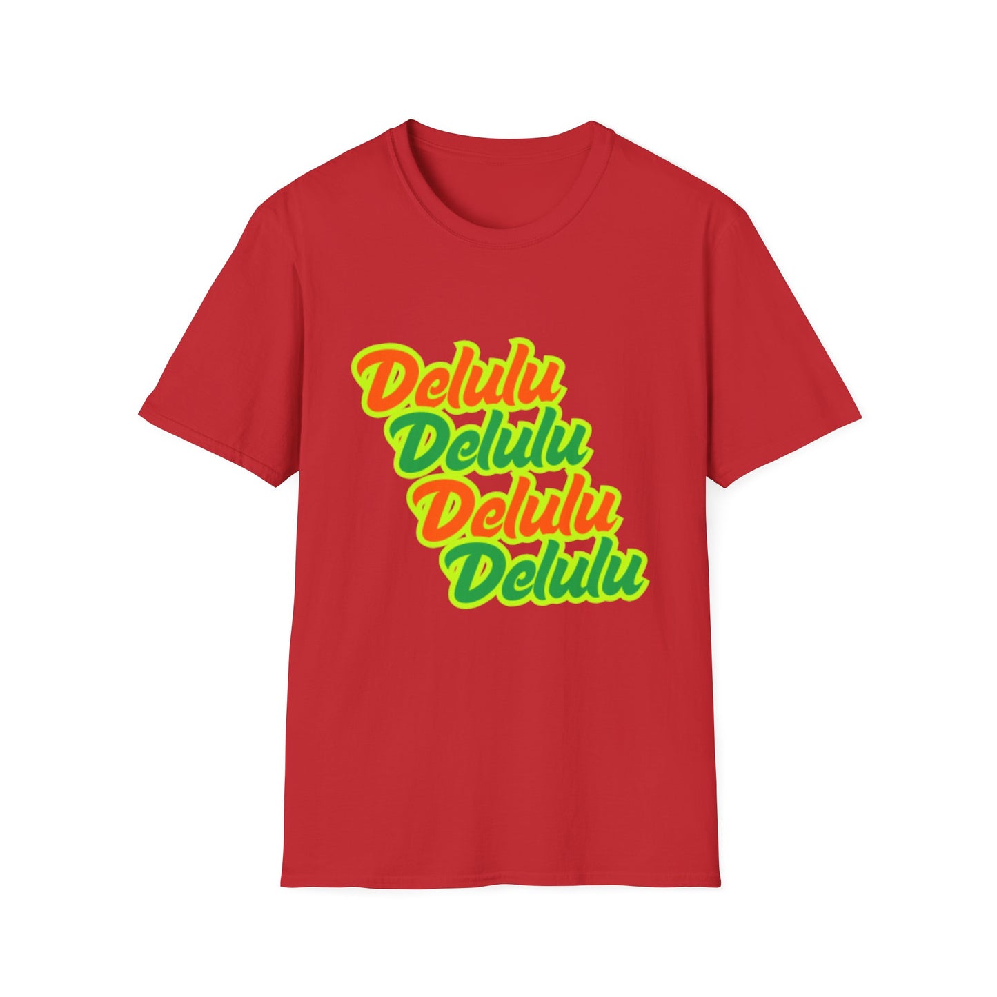 Colorful 'Delulu' Unisex Softstyle T-Shirt - Fun & Casual Fashion