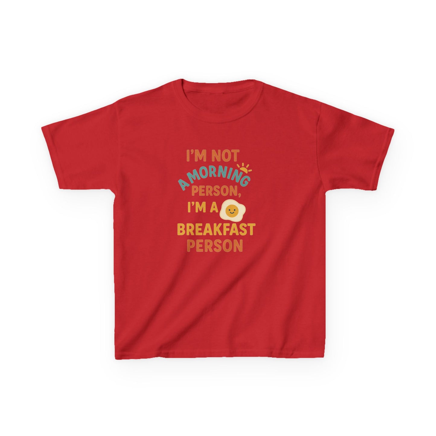 Funny Breakfast Kids Tee for Little Food Lovers, Kid's Cotton Shirt, Morning Humor Tee, Gift for Foodie Kids, Cute Toddler Outfit