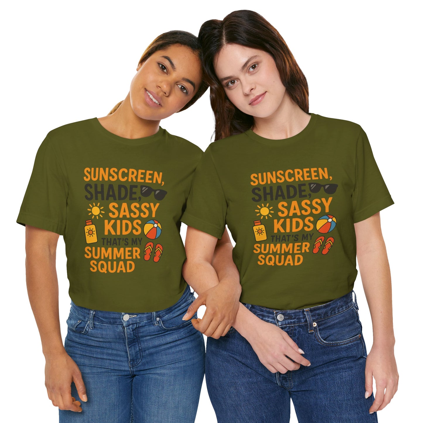 Sassy Summer Squad Tee - Fun Unisex T-Shirt for Family Outings, Beach Days, Summer Parties, Mom Gift, Kids Activity
