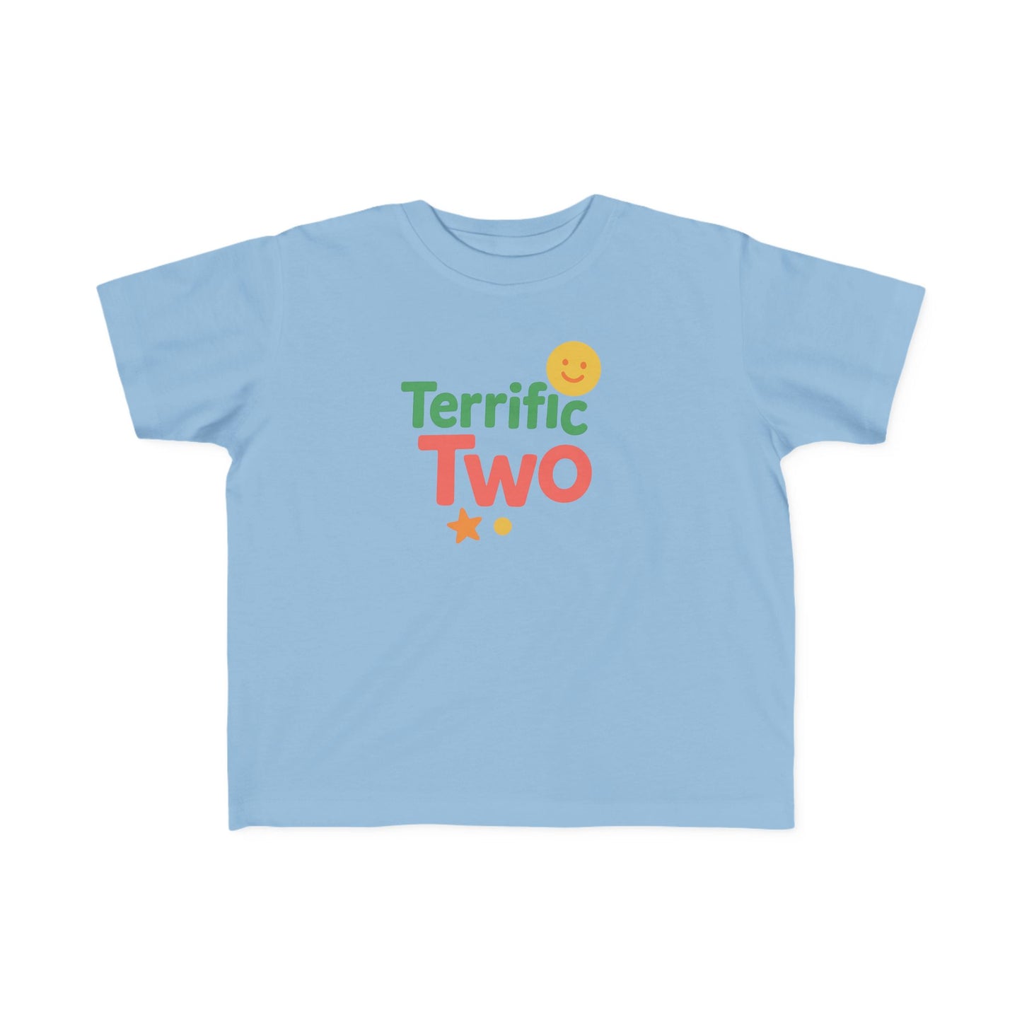 Toddler Fine Jersey Tee - Terrific Two Celebration Shirt, Birthday Gift, Cute Kids Apparel, Fun Toddler Top, Playtime Tee