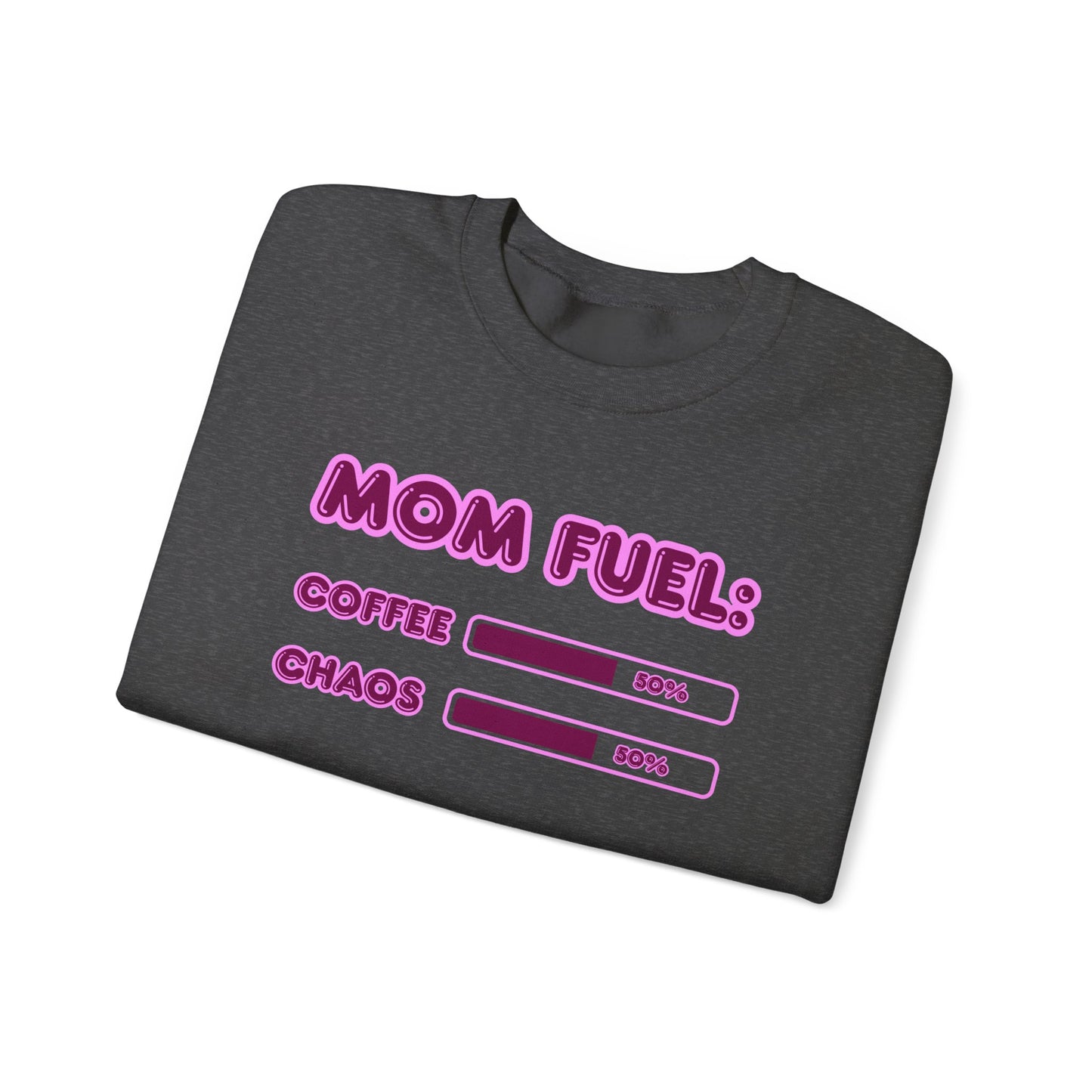 Mom Fuel Crewneck Sweatshirt - Comfortable and Fun Gift for Moms