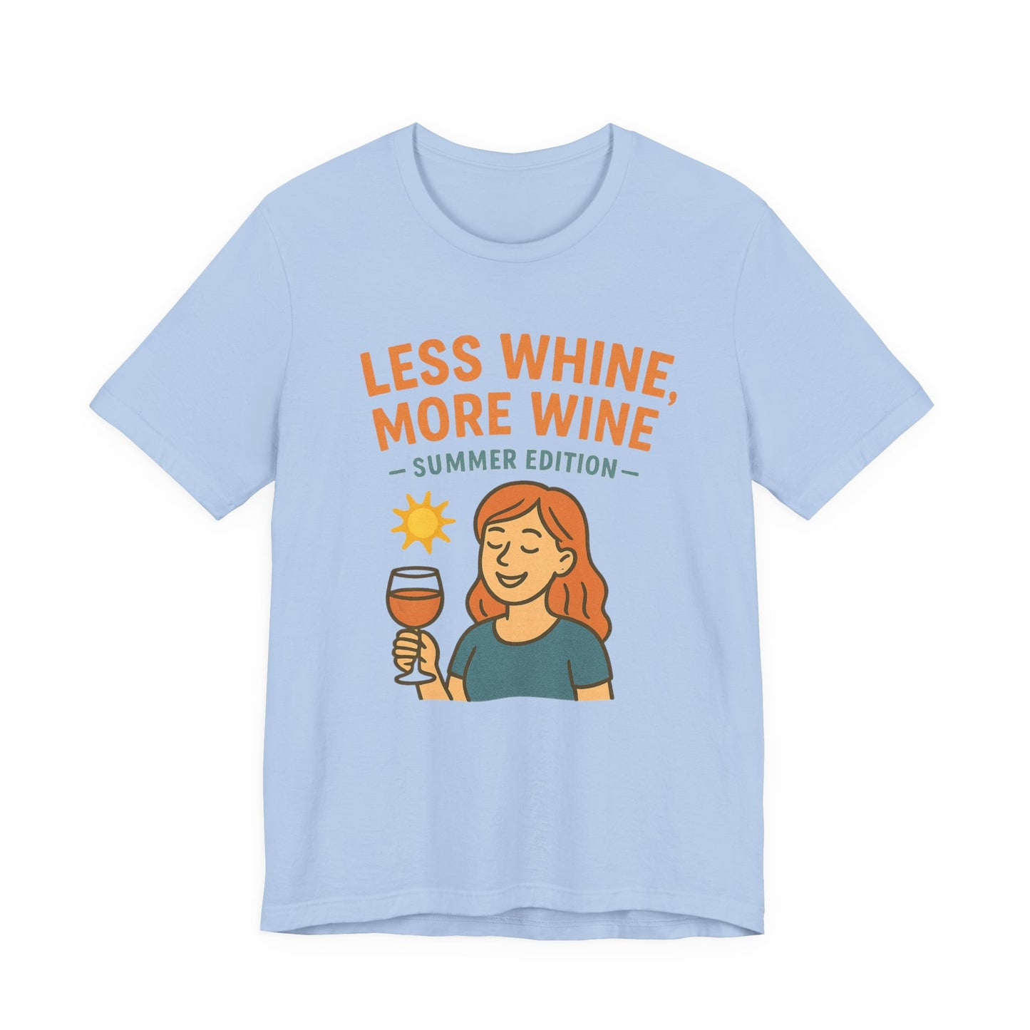Less Whine, More Wine Tee | Fun Unisex Summer Shirt, Vintage Wine Lover Gift, Relaxed Fit Graphic Tee, Casual Wear, Party Outfit