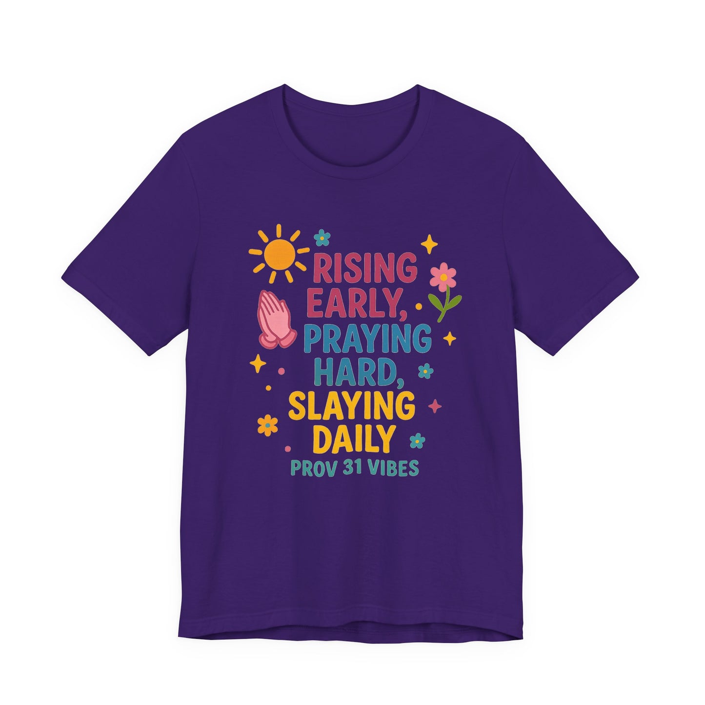 Rising Early Prayer Tee, Inspirational T-Shirt, Faith-Based Apparel, Gift for Her, Daily Motivation Shirt