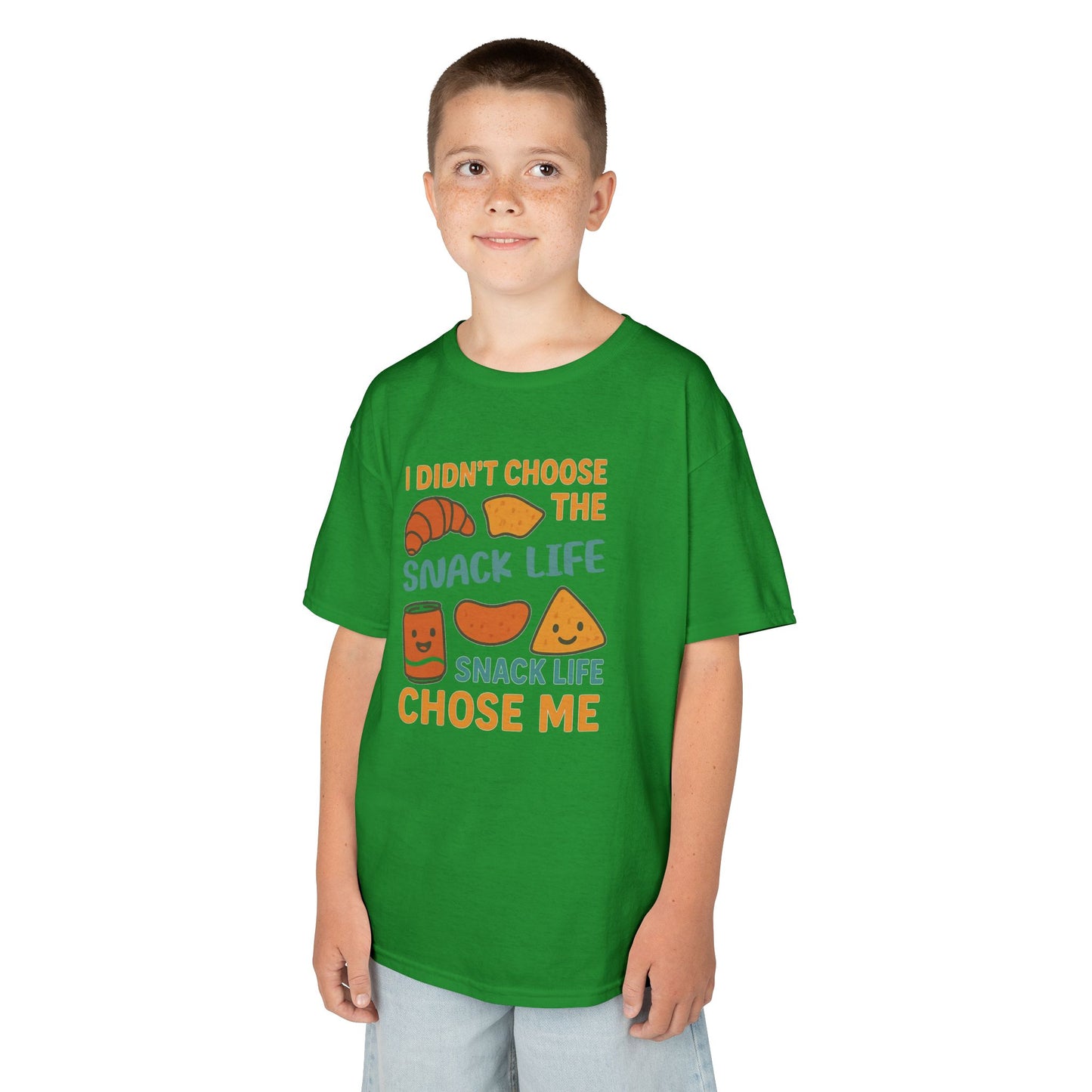 Snack Life Kids Tee, Funny Kids T-Shirt, Snack Lover Shirt, Birthday Gift for Kids, Cute Food Tee