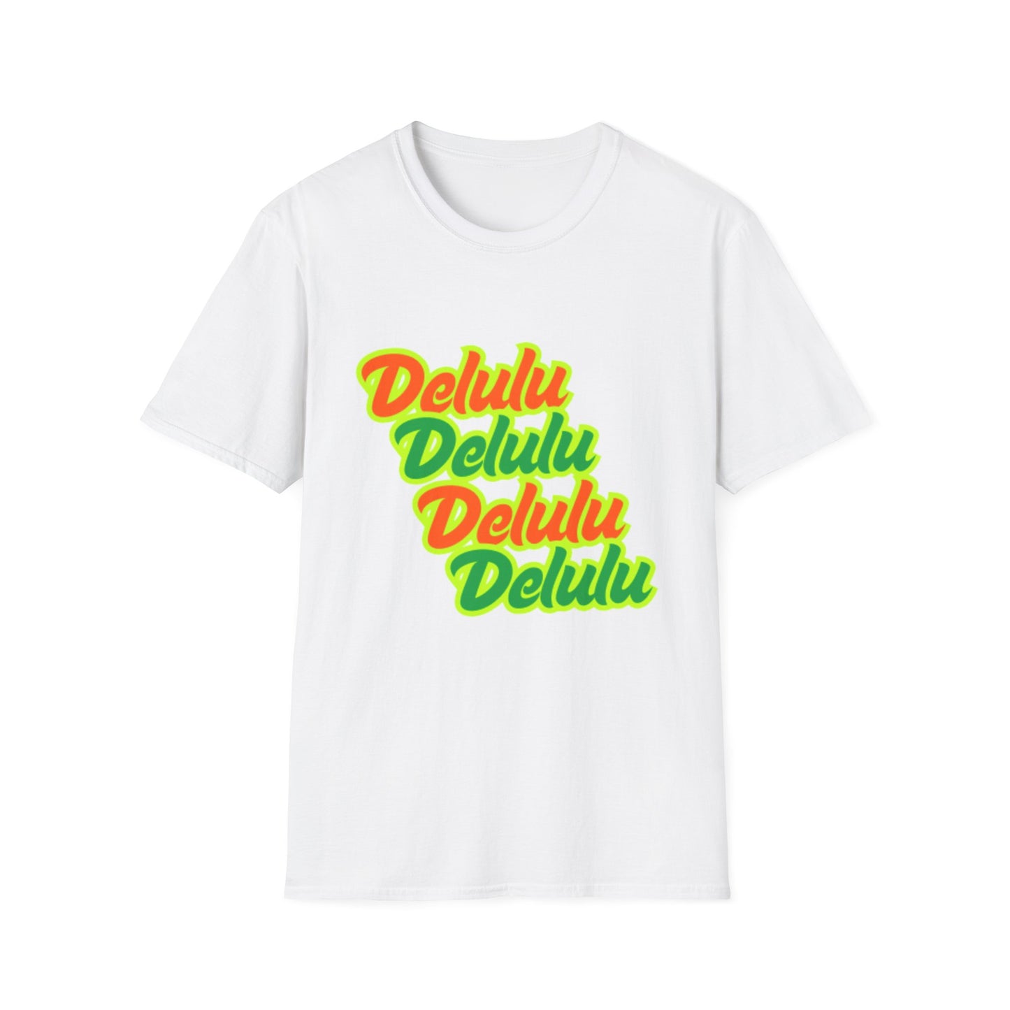Colorful 'Delulu' Unisex Softstyle T-Shirt - Fun & Casual Fashion