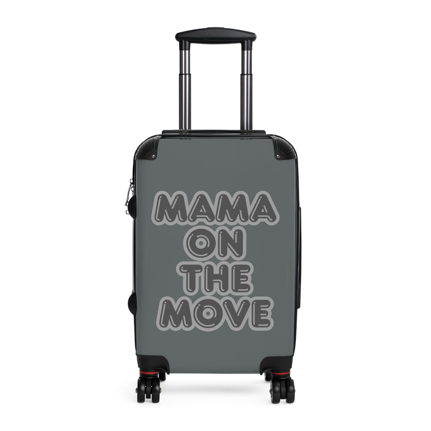 Grey Mama On The Move Suitcase - Stylish Travel Luggage for Busy Moms