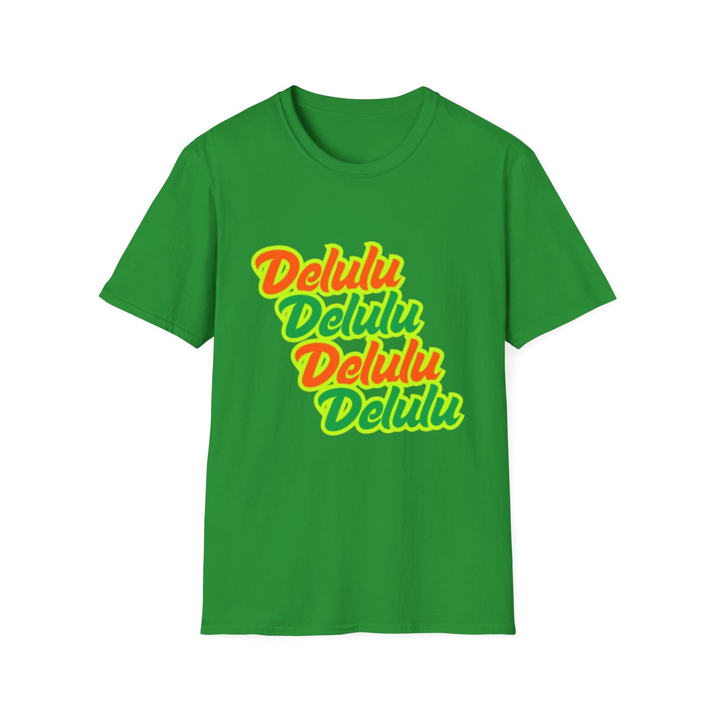 Colorful 'Delulu' Unisex Softstyle T-Shirt - Fun & Casual Fashion