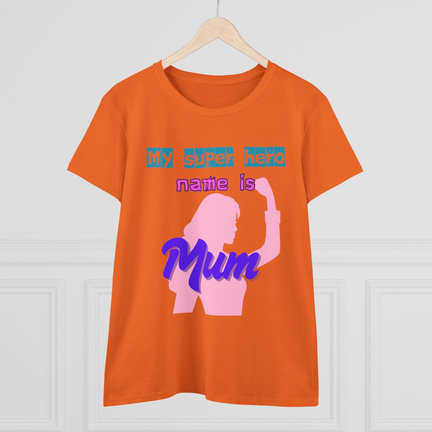 Super Mom Women's Midweight Cotton Tee - Fun Mother's Day Gift