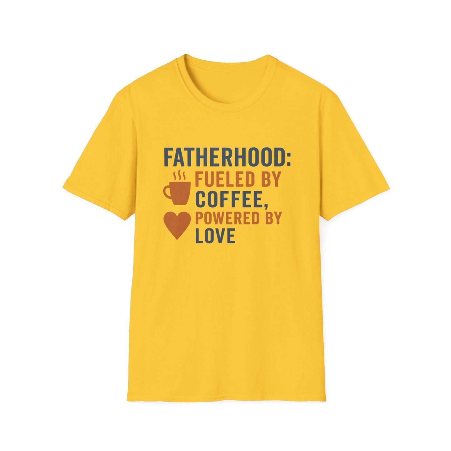 Fatherhood Coffee T-Shirt, Dad Shirt, Gift for Fathers, Unique Father's Day Tee, Casual Love Quote Tee