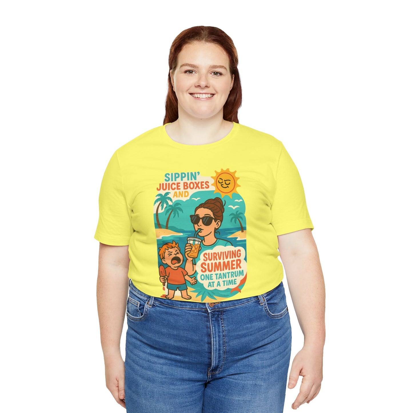 Summer Survival Tee: Fun Family Vibe, Perfect for Mommies, Beach Days, and Playdates, Gifts for Moms, Summer Apparel