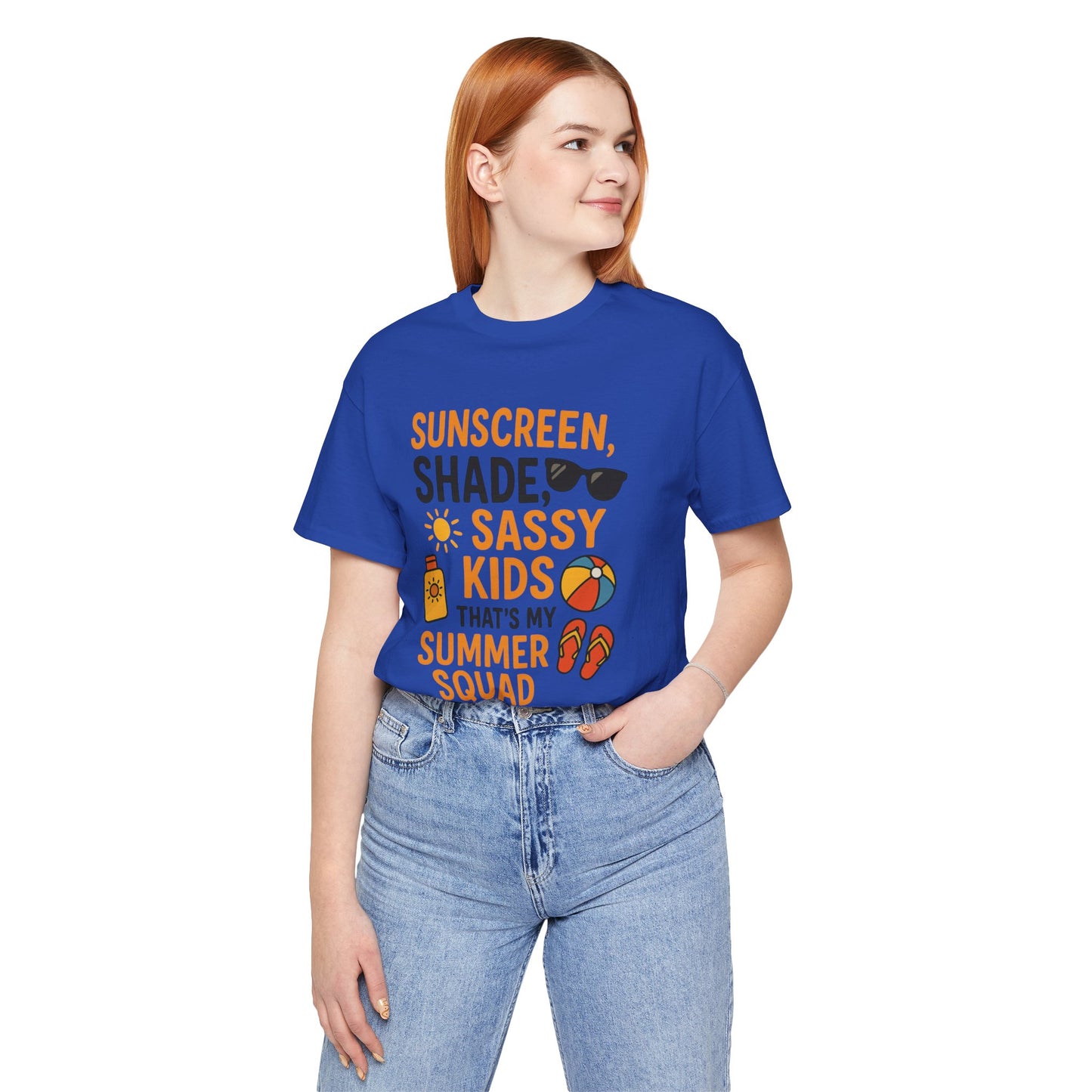 Sassy Summer Squad Tee - Fun Unisex T-Shirt for Family Outings, Beach Days, Summer Parties, Mom Gift, Kids Activity