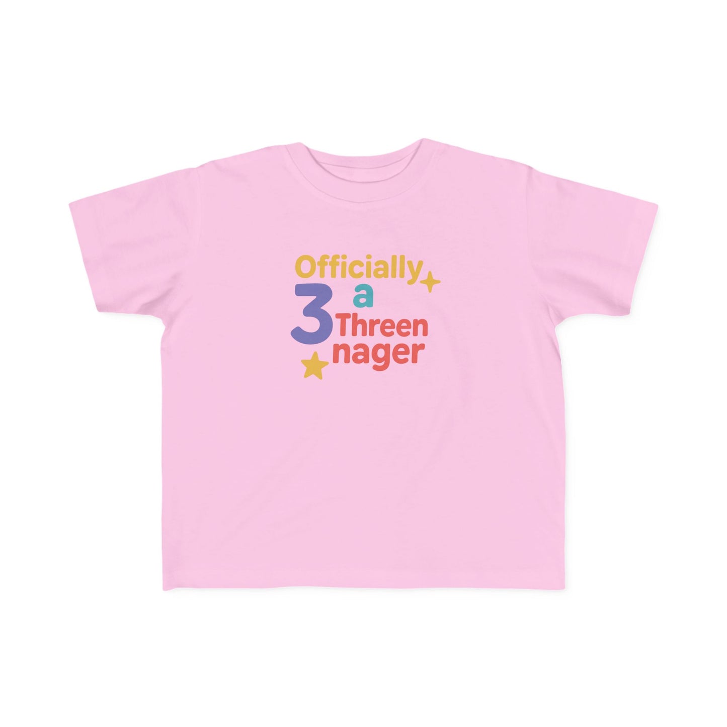 Officially 3 a Threenager Toddler Tee, Birthday Gift, Kids T-Shirt, Toddler Birthday Shirt, Funny Kids Apparel, Playful Toddler Wear