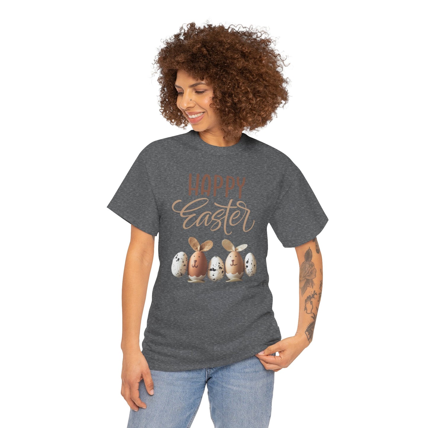 Happy Easter Unisex Heavy Cotton Tee