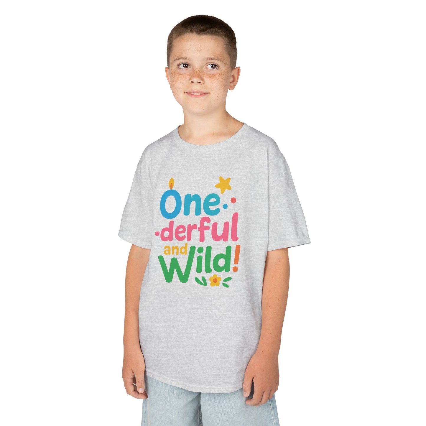 One-derful and Wild Kids Tee, Fun Birthday Gift, Toddler T-Shirt, Playful Cotton Shirt, Colorful Kids Apparel