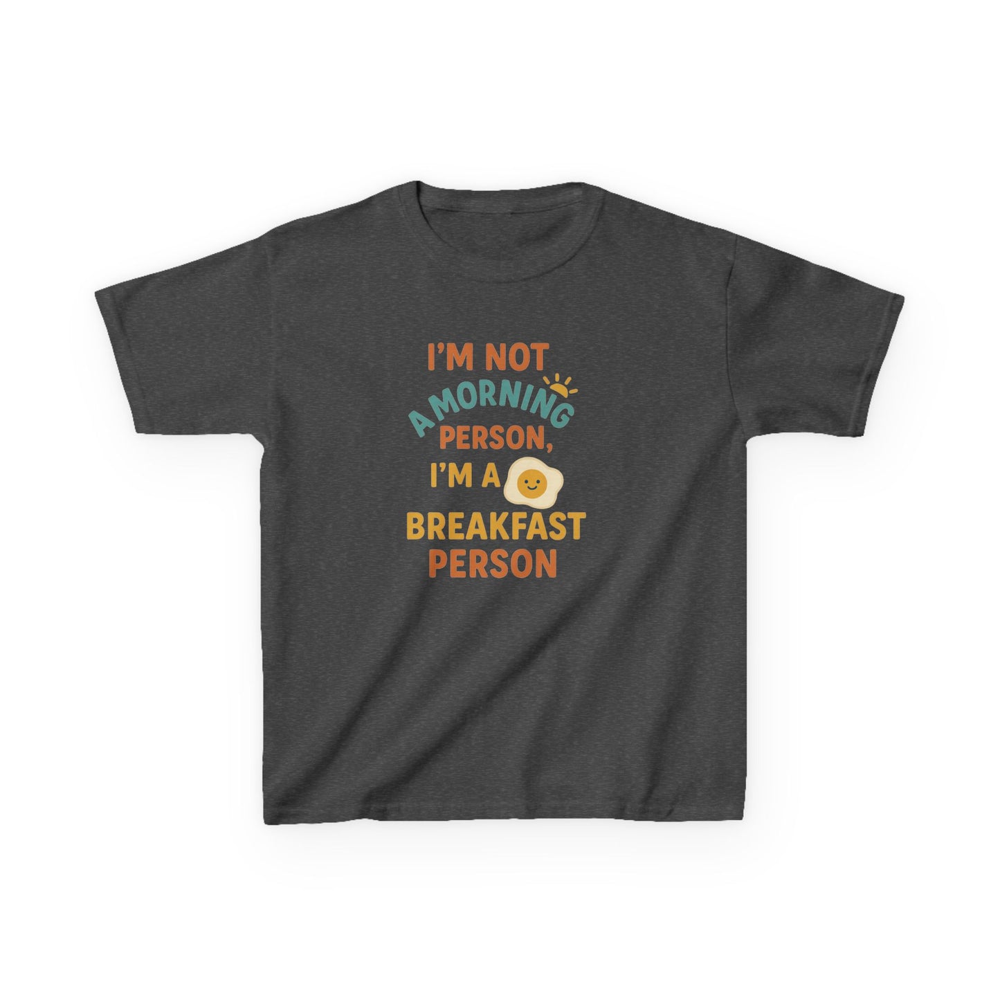 Funny Breakfast Kids Tee for Little Food Lovers, Kid's Cotton Shirt, Morning Humor Tee, Gift for Foodie Kids, Cute Toddler Outfit