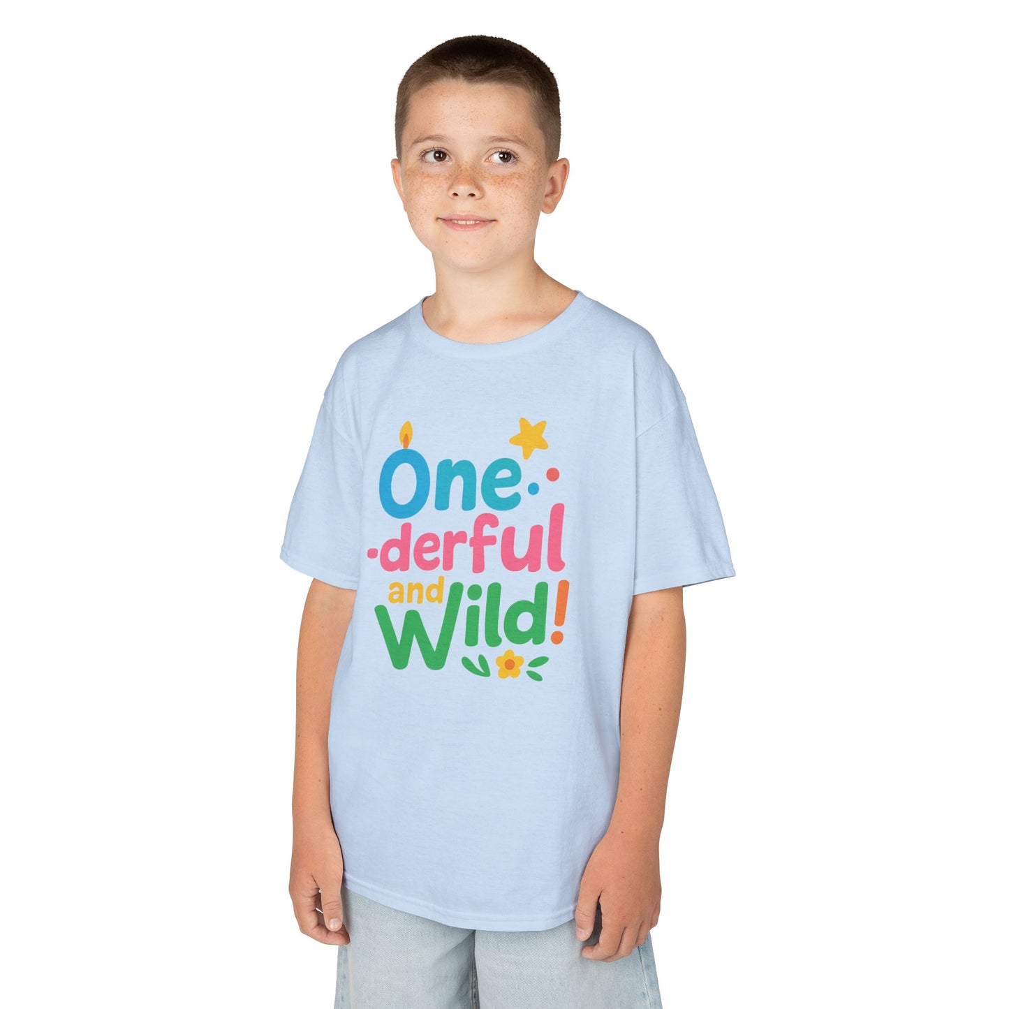 One-derful and Wild Kids Tee, Fun Birthday Gift, Toddler T-Shirt, Playful Cotton Shirt, Colorful Kids Apparel