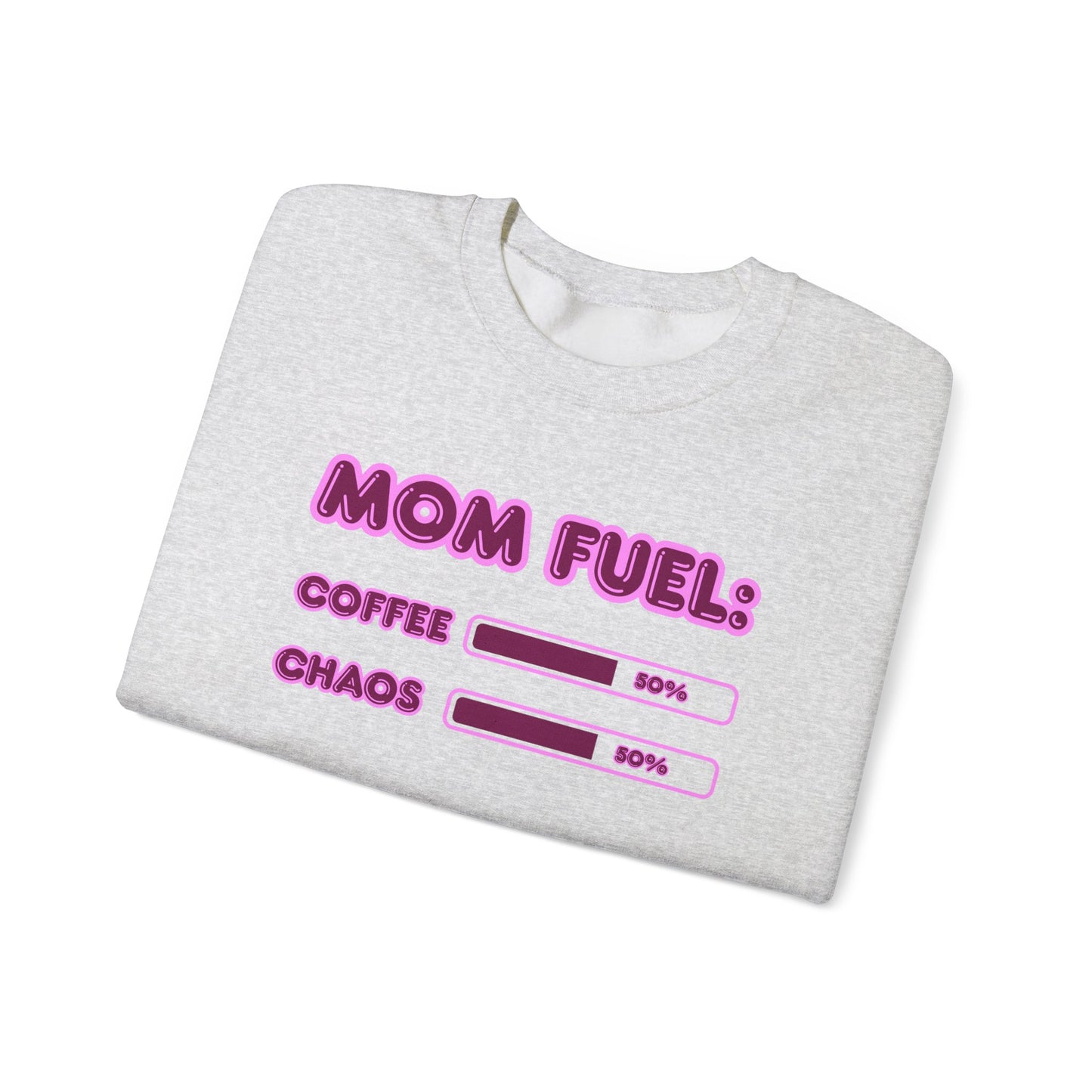 Mom Fuel Crewneck Sweatshirt - Comfortable and Fun Gift for Moms