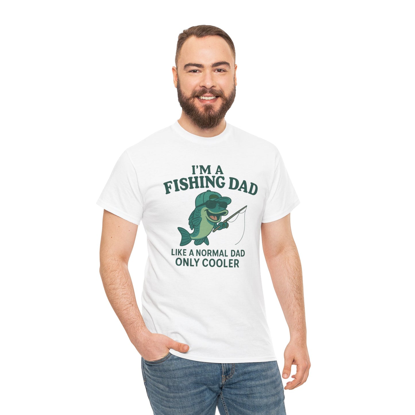 Fishing Dad Humor Tee - Perfect Gift for Father's Day, Fishing Enthusiasts, Casual Wear, Family Gatherings, Summer Fun