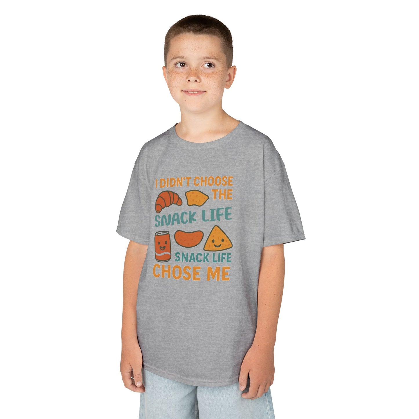 Snack Life Kids Tee, Funny Kids T-Shirt, Snack Lover Shirt, Birthday Gift for Kids, Cute Food Tee