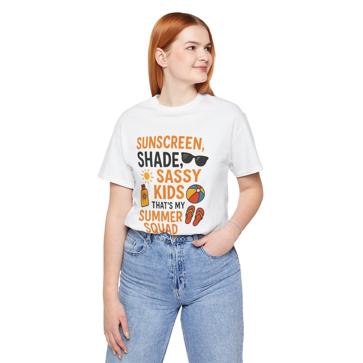 Sassy Summer Squad Tee - Fun Unisex T-Shirt for Family Outings, Beach Days, Summer Parties, Mom Gift, Kids Activity