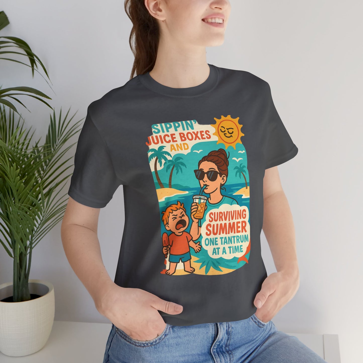Summer Survival Tee: Fun Family Vibe, Perfect for Mommies, Beach Days, and Playdates, Gifts for Moms, Summer Apparel