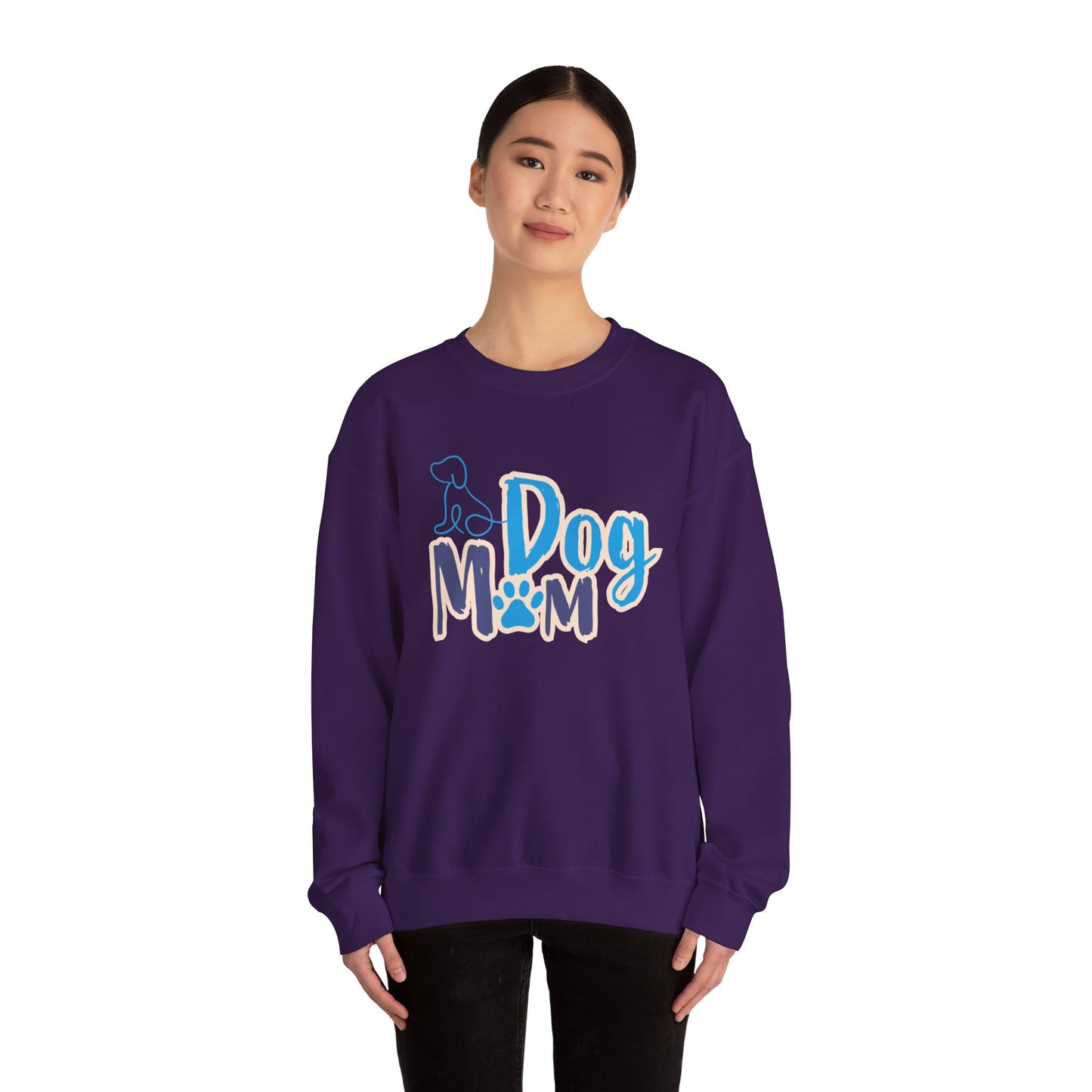 Dog Mom Sweatshirt, Unisex Dog Lover Crewneck, Pet Owner Gift, Cozy Casual Wear, Birthday & Holiday Gift for Dog Lovers