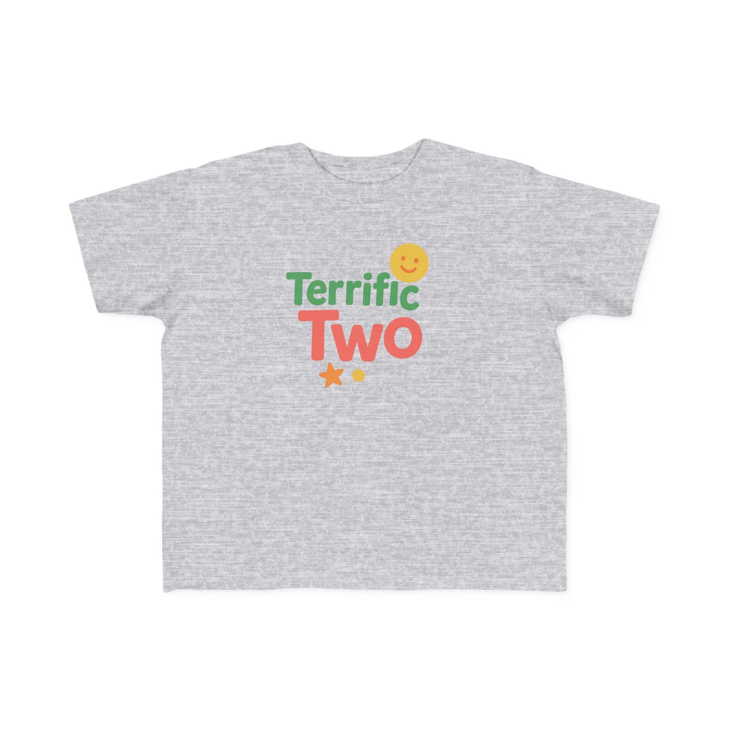 Toddler Fine Jersey Tee - Terrific Two Celebration Shirt, Birthday Gift, Cute Kids Apparel, Fun Toddler Top, Playtime Tee