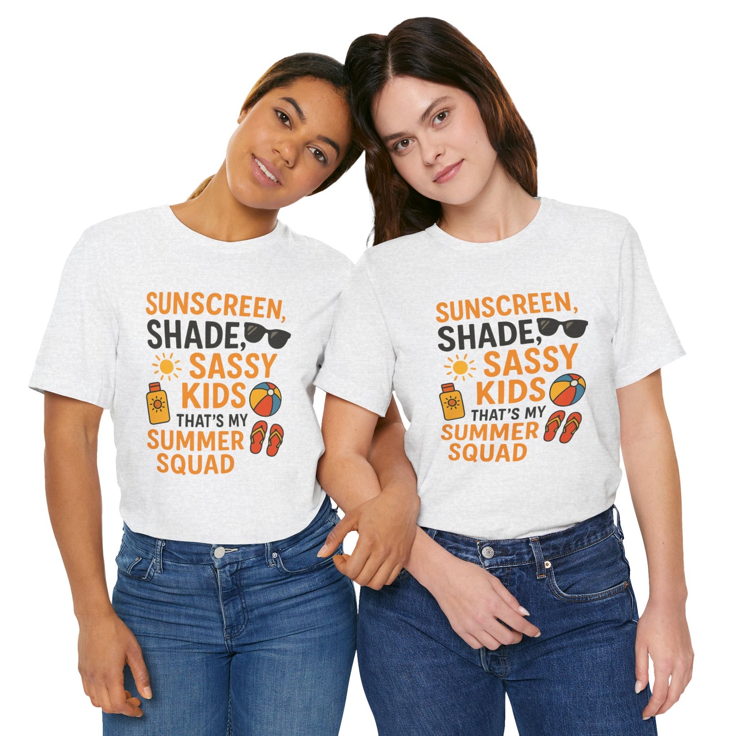 Sassy Summer Squad Tee - Fun Unisex T-Shirt for Family Outings, Beach Days, Summer Parties, Mom Gift, Kids Activity