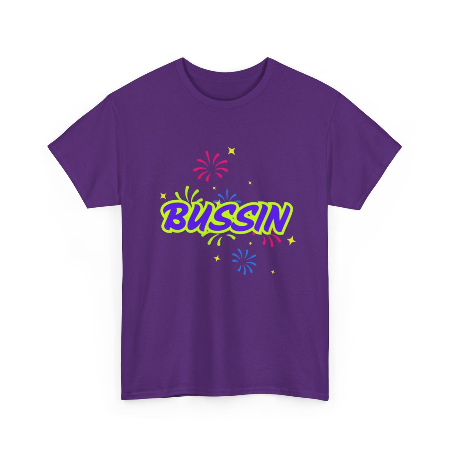 Bussin' Unisex Heavy Cotton Tee - Fun Graphic Shirt for Casual Wear
