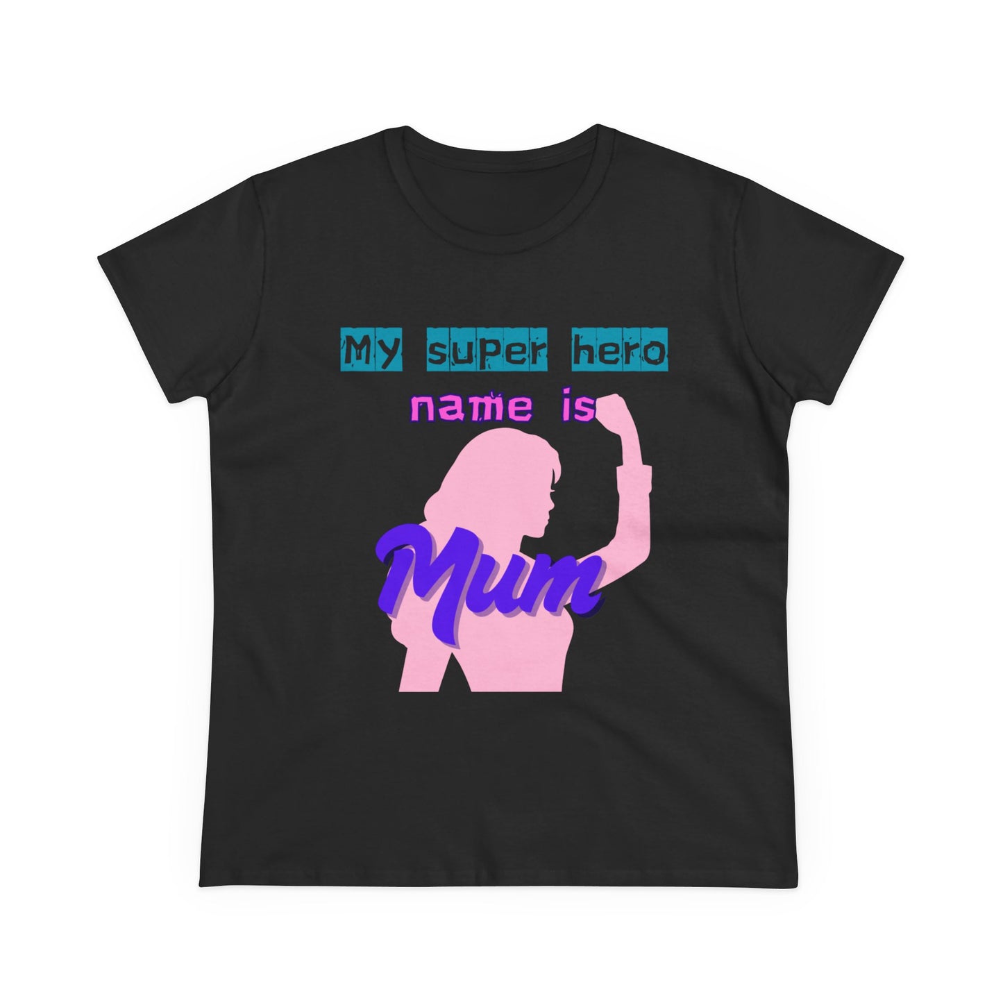 Super Mom Women's Midweight Cotton Tee - Fun Mother's Day Gift