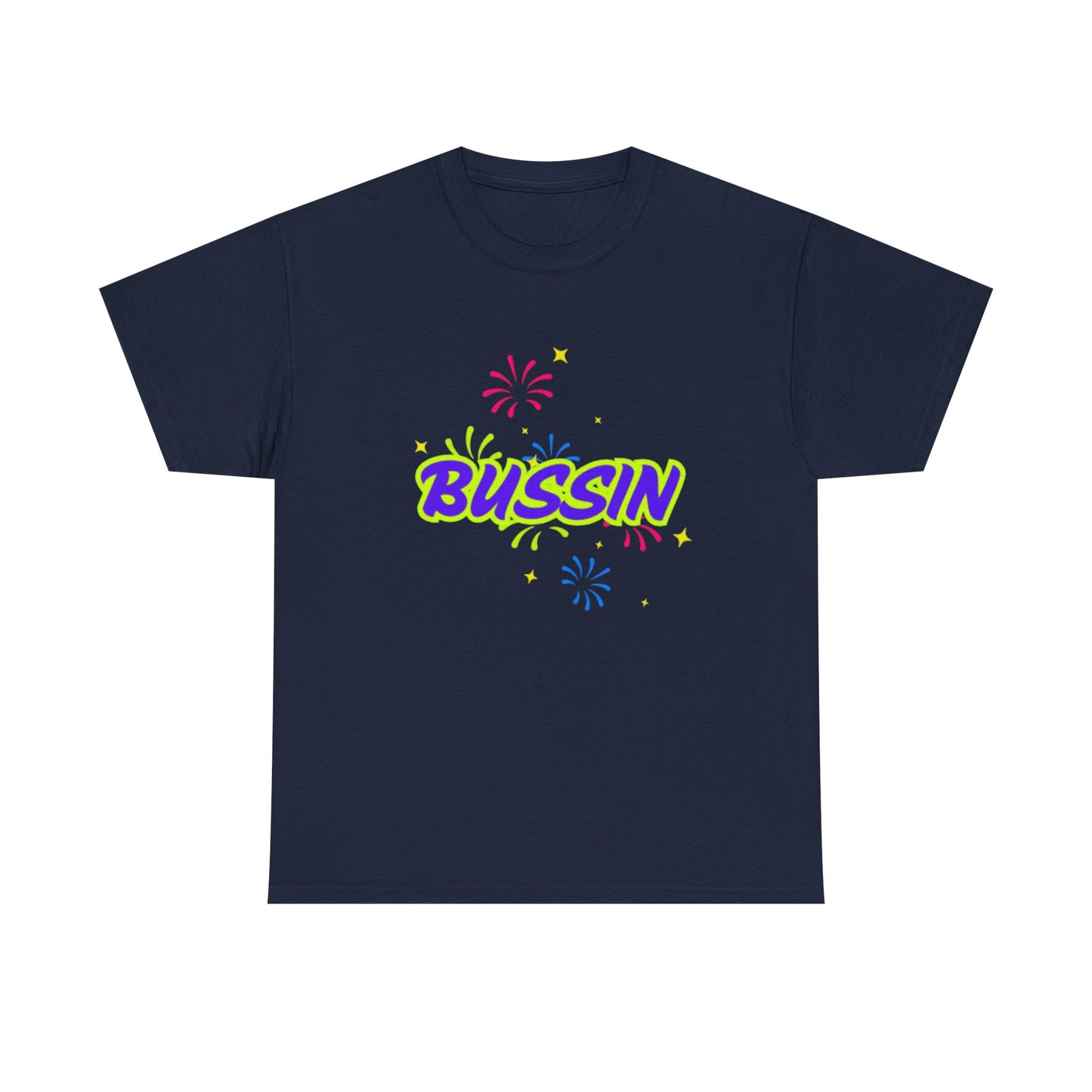 Bussin' Unisex Heavy Cotton Tee - Fun Graphic Shirt for Casual Wear