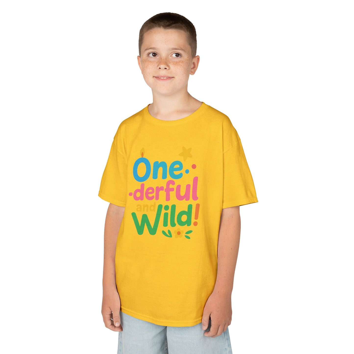One-derful and Wild Kids Tee, Fun Birthday Gift, Toddler T-Shirt, Playful Cotton Shirt, Colorful Kids Apparel