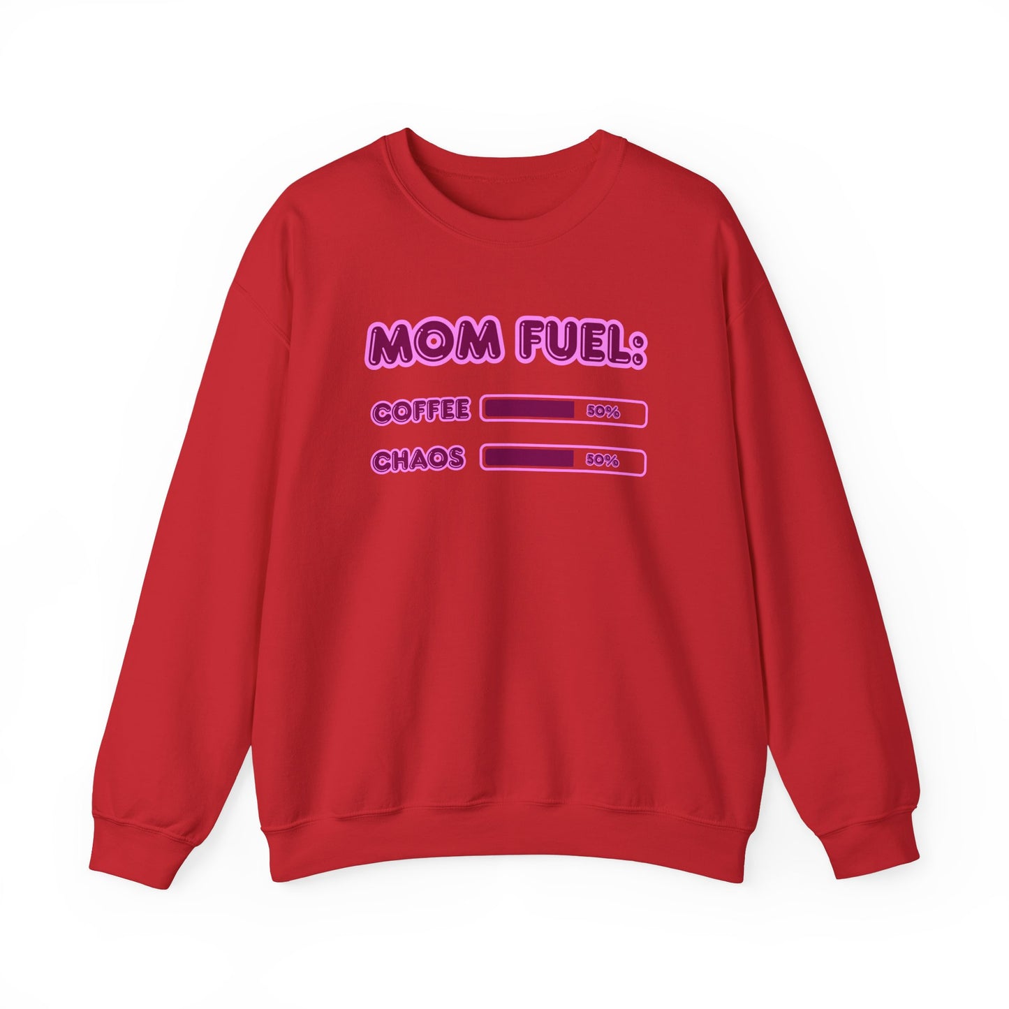 Mom Fuel Crewneck Sweatshirt - Comfortable and Fun Gift for Moms