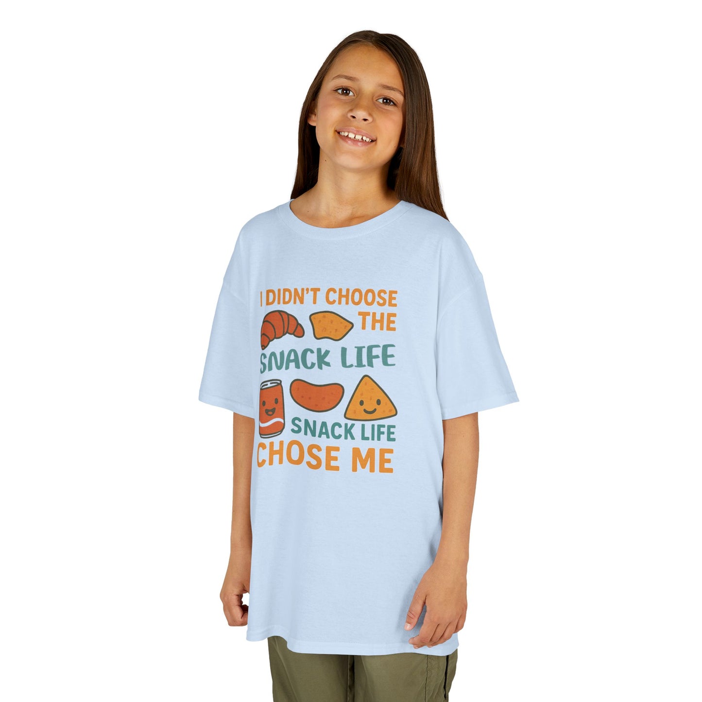 Snack Life Kids Tee, Funny Kids T-Shirt, Snack Lover Shirt, Birthday Gift for Kids, Cute Food Tee
