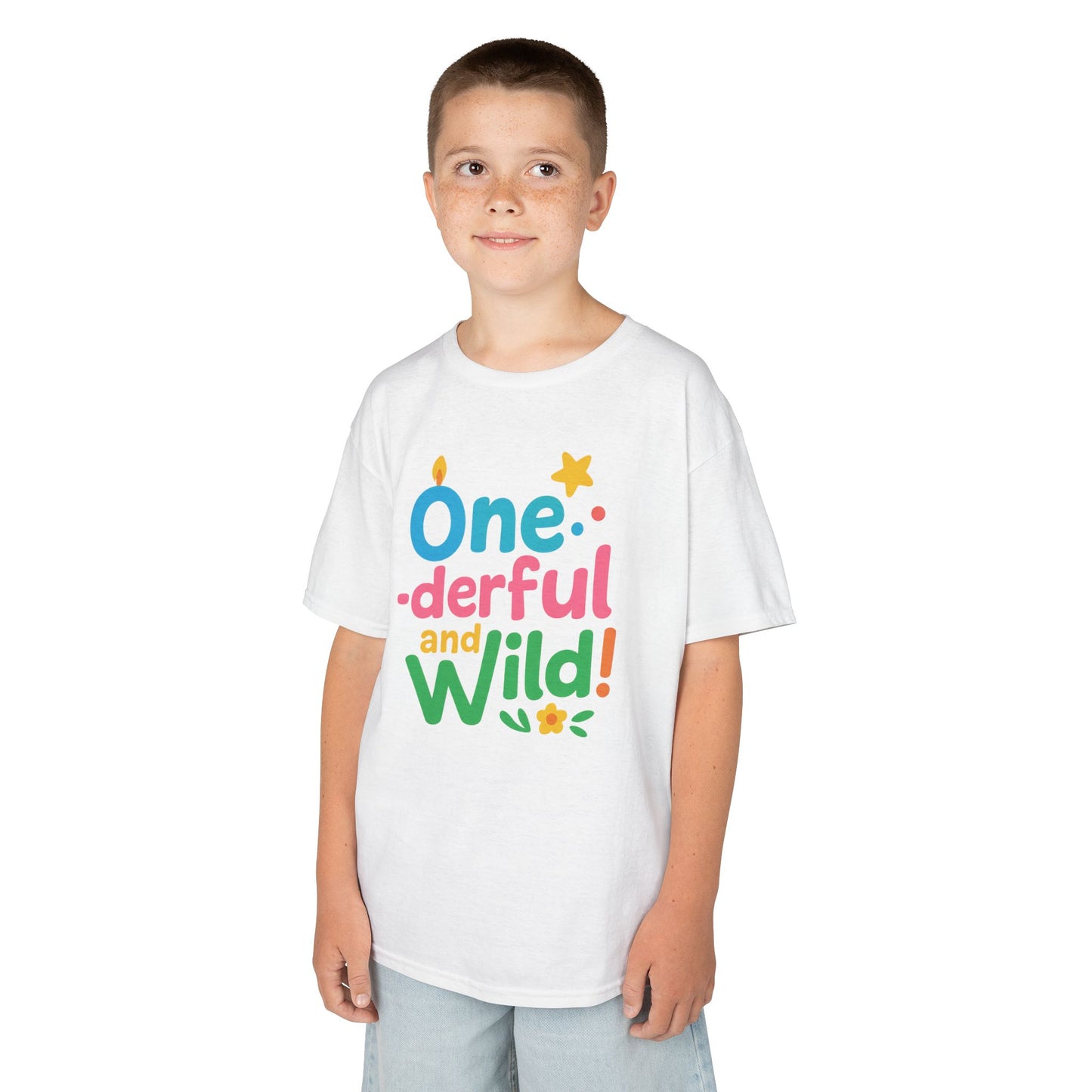 One-derful and Wild Kids Tee, Fun Birthday Gift, Toddler T-Shirt, Playful Cotton Shirt, Colorful Kids Apparel