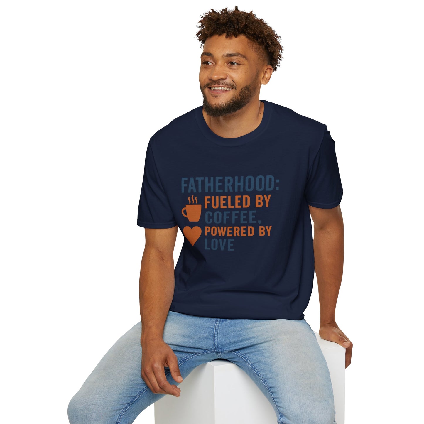 Fatherhood Coffee T-Shirt, Dad Shirt, Gift for Fathers, Unique Father's Day Tee, Casual Love Quote Tee