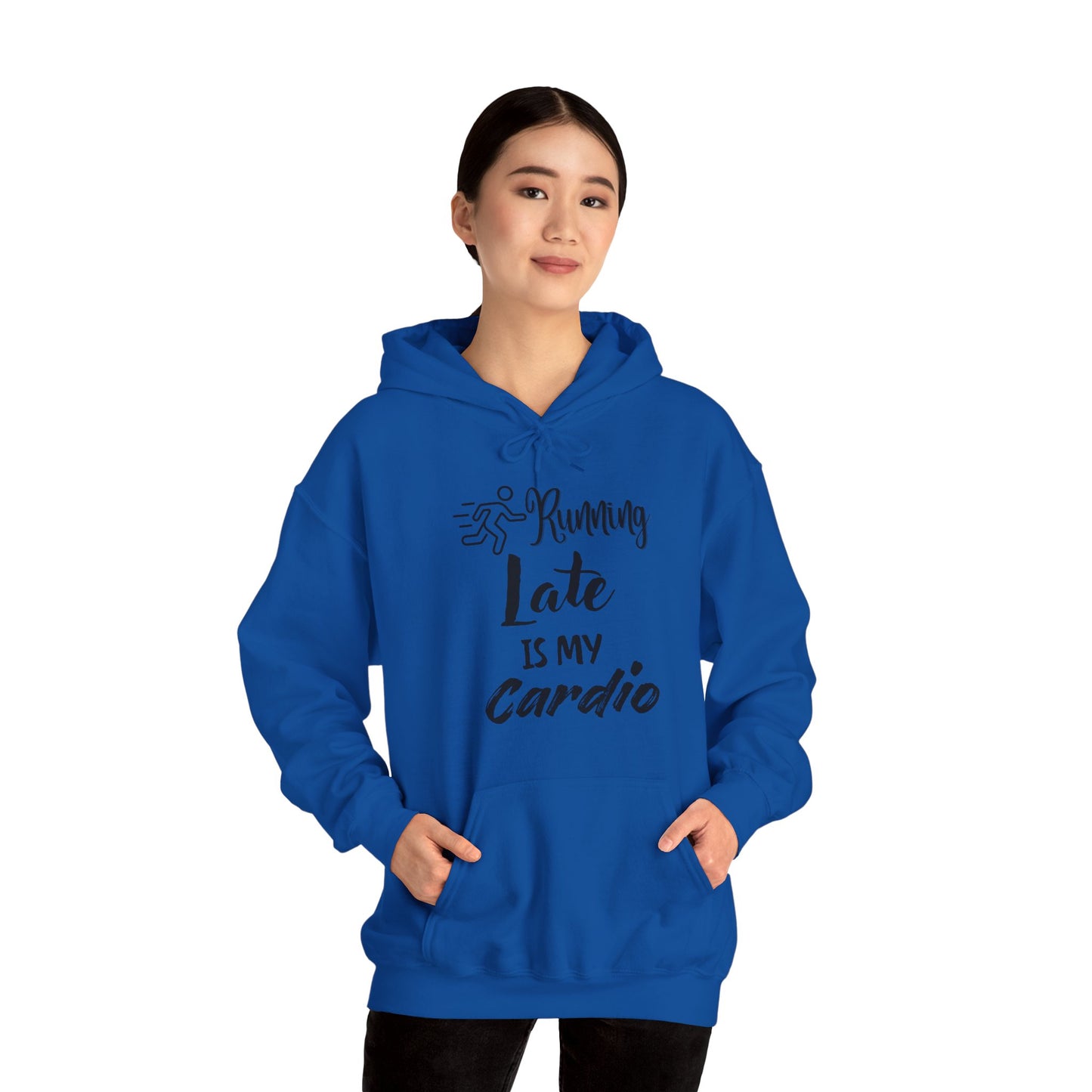 Running Late Is My Cardio Hoodie - Unisex Heavy Blend Sweatshirt