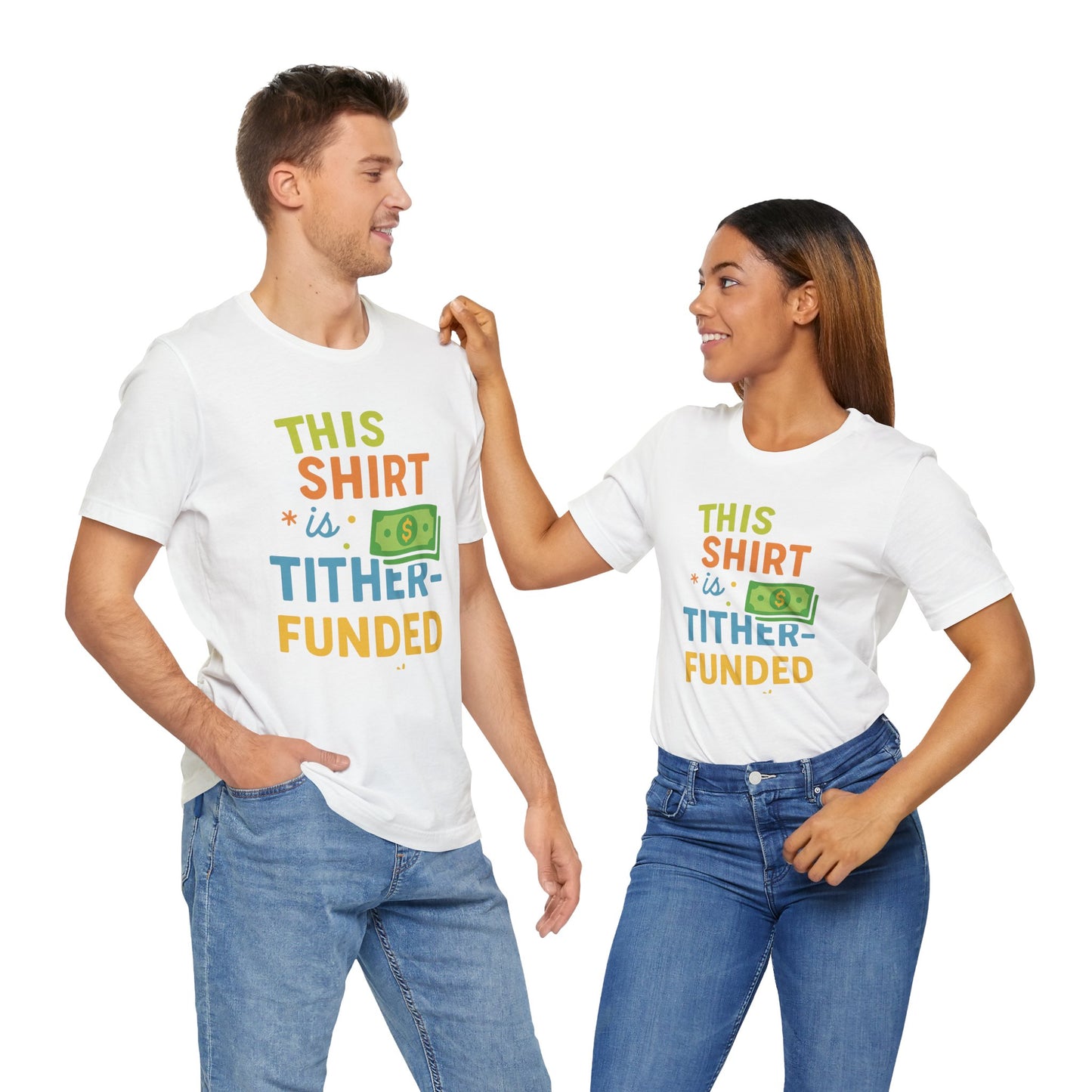 T-Shirt with Fun Funding Design, Humor Tee for Casual Wear, Unique Gift for Gamers, Great for Birthdays and Events, Playful and Stylish